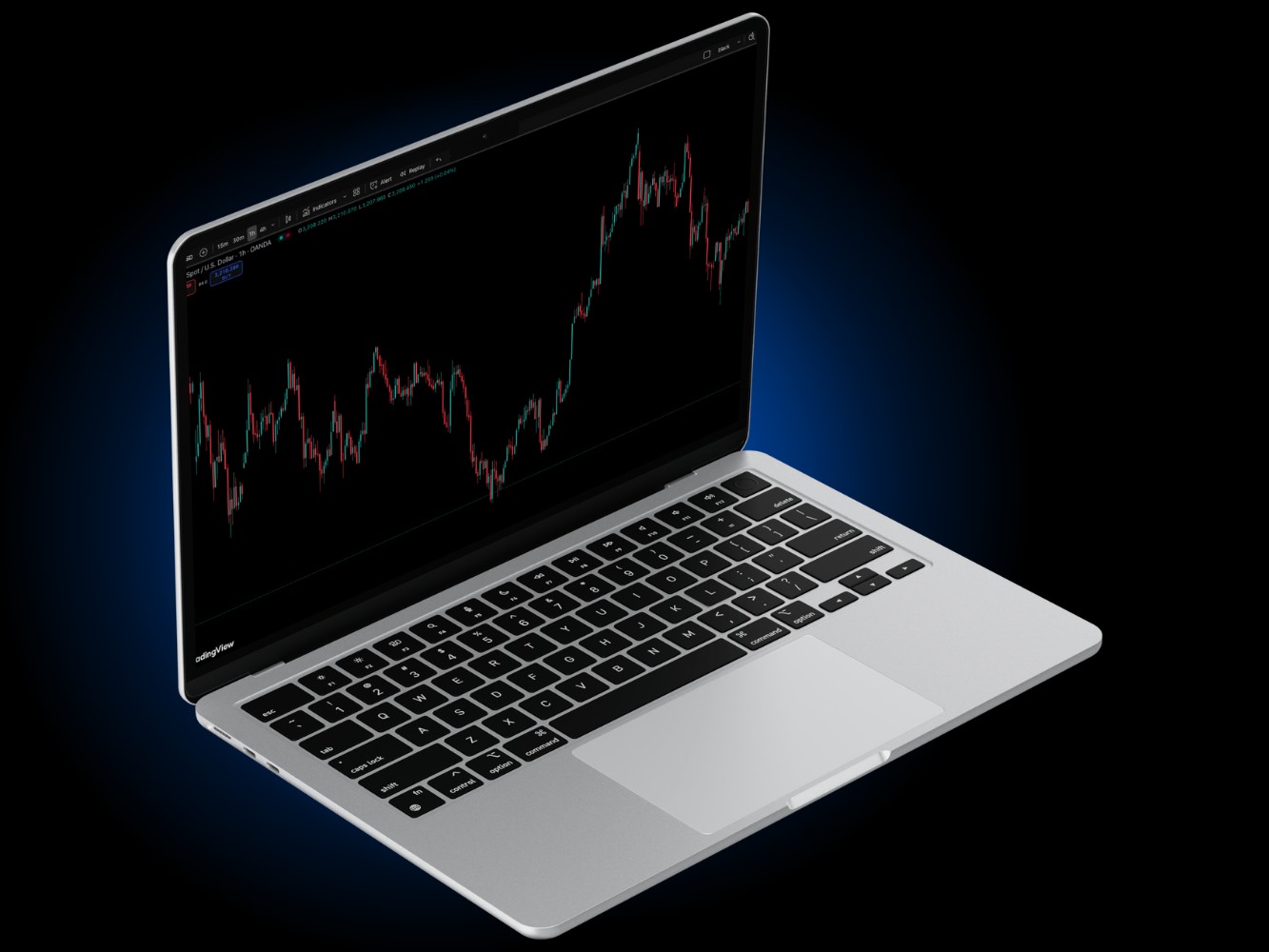 laptop with open positions - How to Get a Funded Trading Account