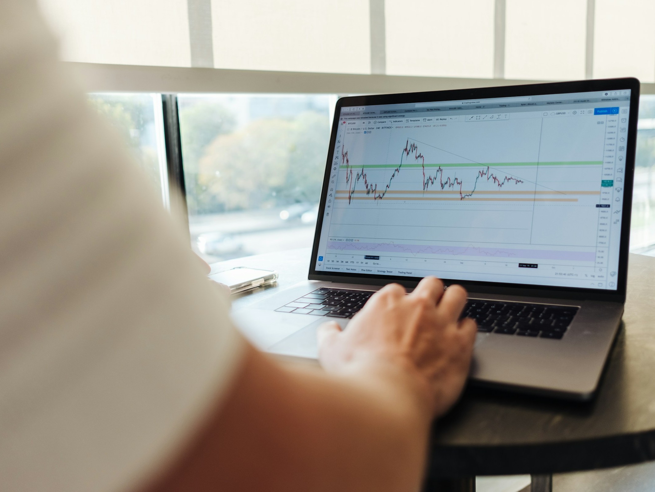 Person Working - Crypto Day Trading Strategies
