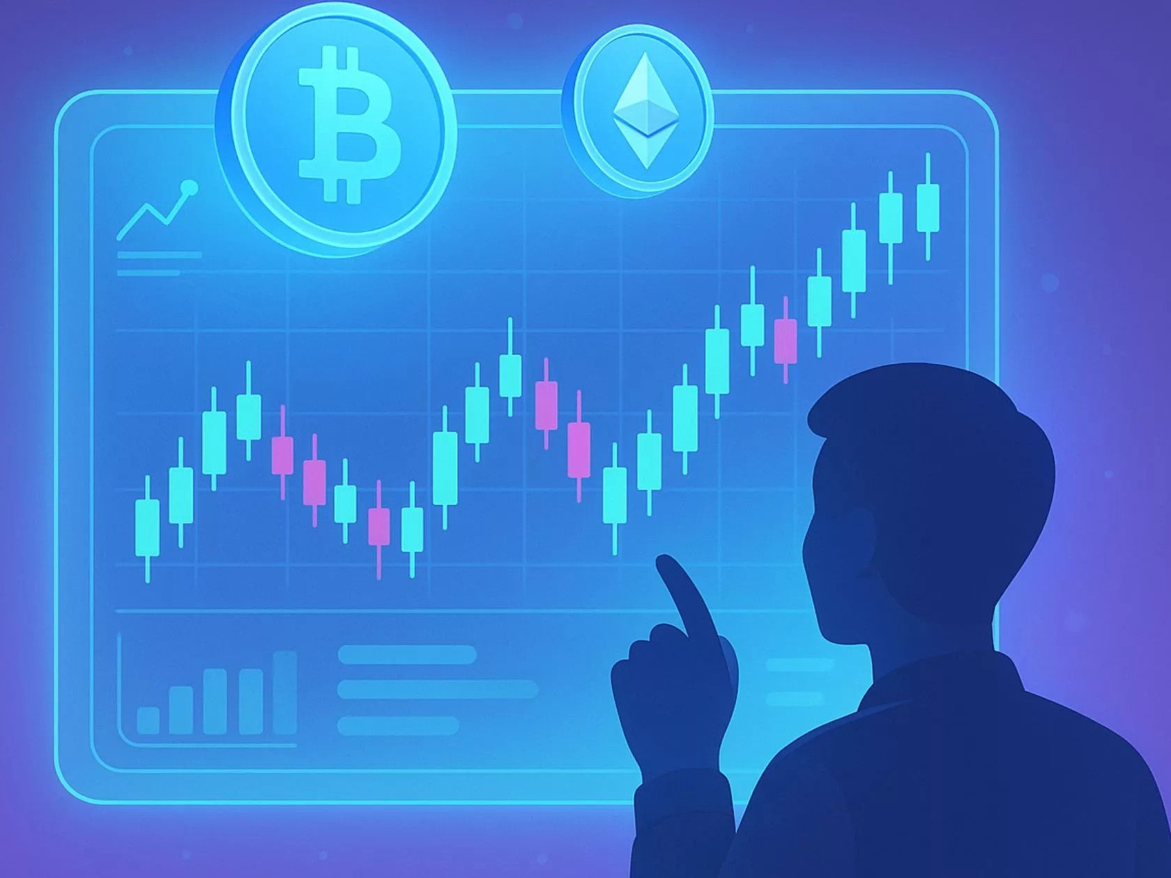 man adding a put - Best Time Frame for Crypto Trading