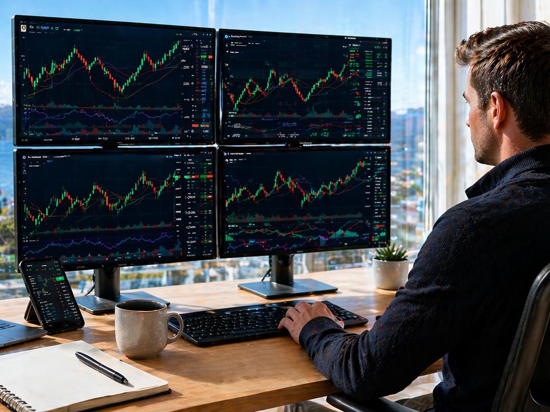man working - Day Trading Average Income